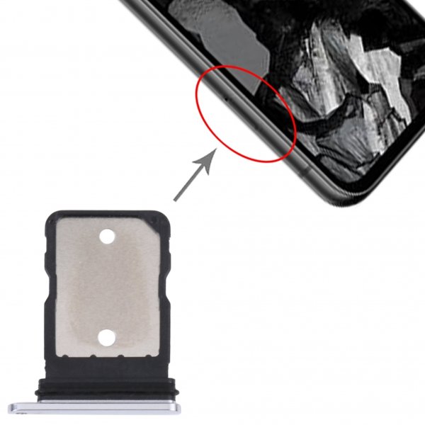 Google Pixel 8a SIM-kortholder - Hvit