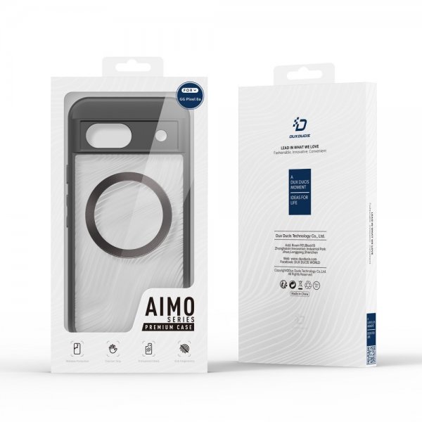 Dux Ducis Google Pixel 8a Deksel Aimo Series MagSafe Svart