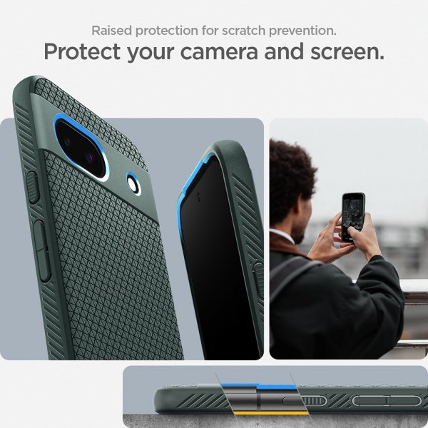Spigen Google Pixel 8a Deksel Liquid Air Abyss Green