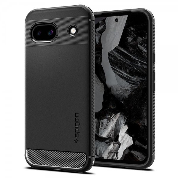 Spigen Google Pixel 8a Deksel Rugged Armor Matte Black