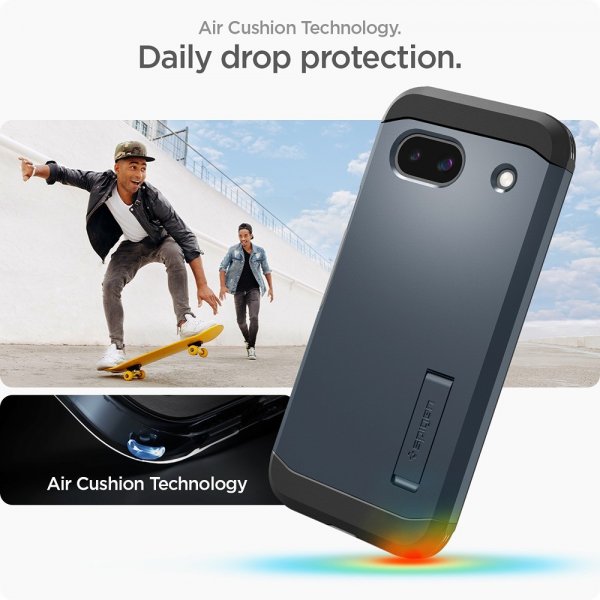 Spigen Google Pixel 8a Deksel Tough Armor Metal Slate