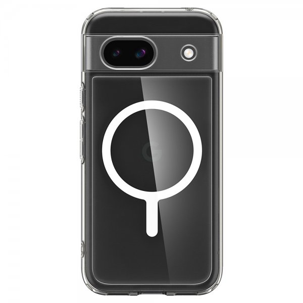Spigen Google Pixel 8a Deksel Ultra Hybrid Metal Ring MagFit Hvit