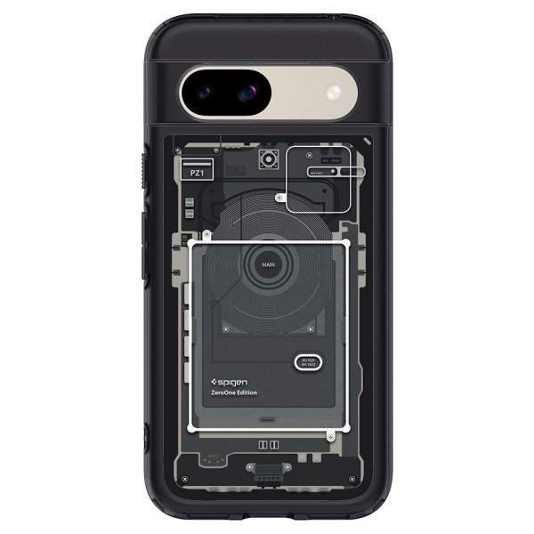 Spigen Google Pixel 8a Deksel Ultra Hybrid Zero One Svart