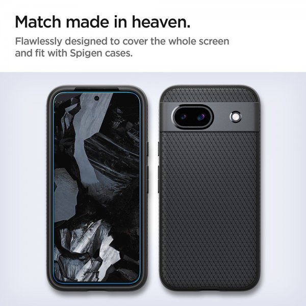 Spigen Google Pixel 8a Skjermbeskytter GLAS.tR ALIGNmaster 2-pakning