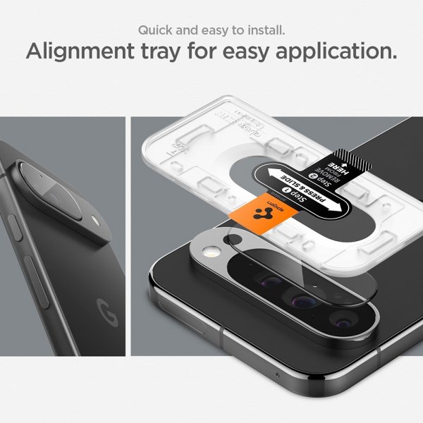 Spigen Google Pixel 9 Kamerabeskytter Glas.tR EZ Fit Optik 2-pakning