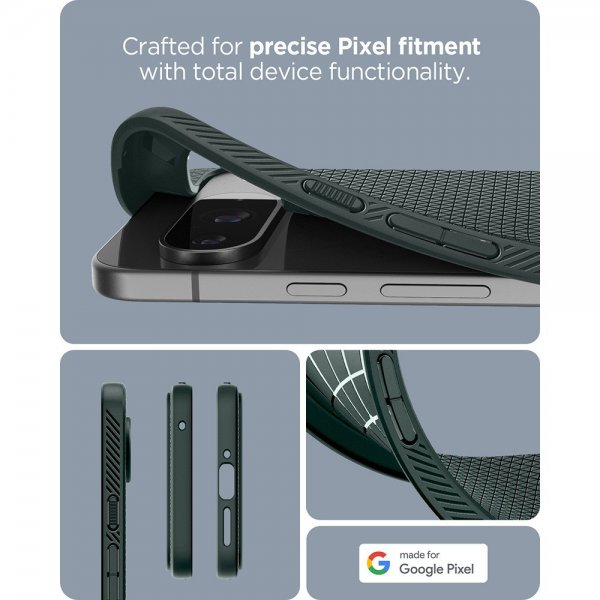 Spigen Google Pixel 9/Pixel 9 Pro Deksel Liquid Air Abyss Green