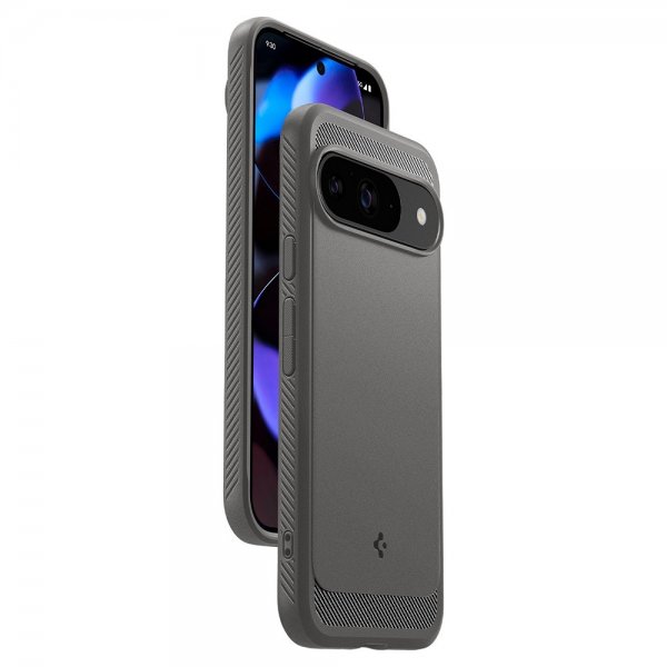 Spigen Google Pixel 9/Pixel 9 Pro Deksel Rugged Armor Marble Gray