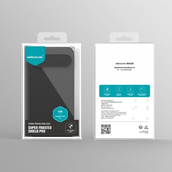Nillkin Google Pixel 9/Pixel 9 Pro Deksel Super Frosted Shield Pro Svart