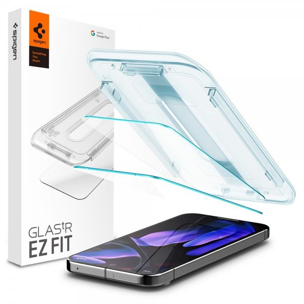 Spigen Google Pixel 9/9 Pro/Pixel 10/10 Pro Skjermbeskytter GLAS.tR EZ Fit 2-pakning