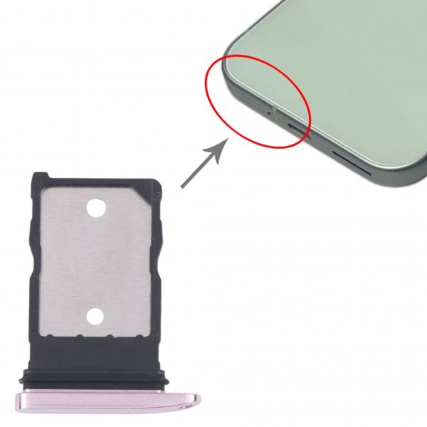Google Pixel 9 Pro SIM-kortholder - Rosa