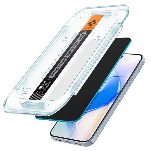 Spigen Google Pixel 9 Pro XL/Pixel 10 Pro XL Skjermbeskytter GLAS.tR EZ Fit Privacy 2-pakning