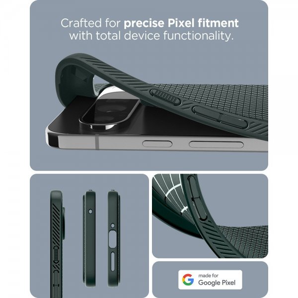 Spigen Google Pixel 9 Pro XL Deksel Liquid Air Abyss Green