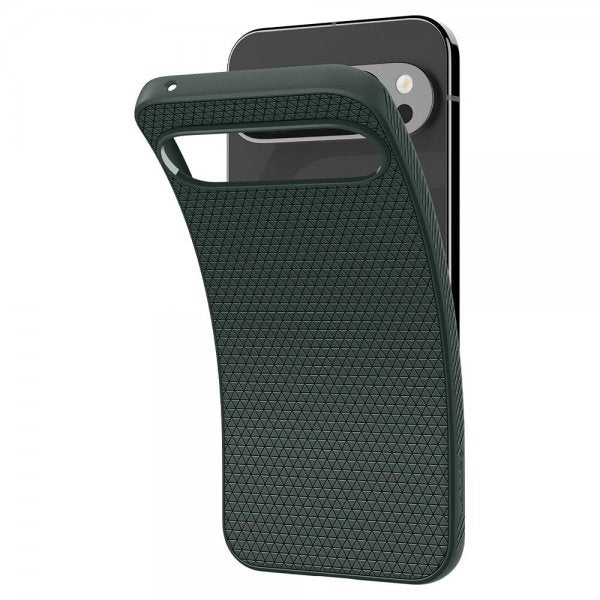 Spigen Google Pixel 9 Pro XL Deksel Liquid Air Abyss Green