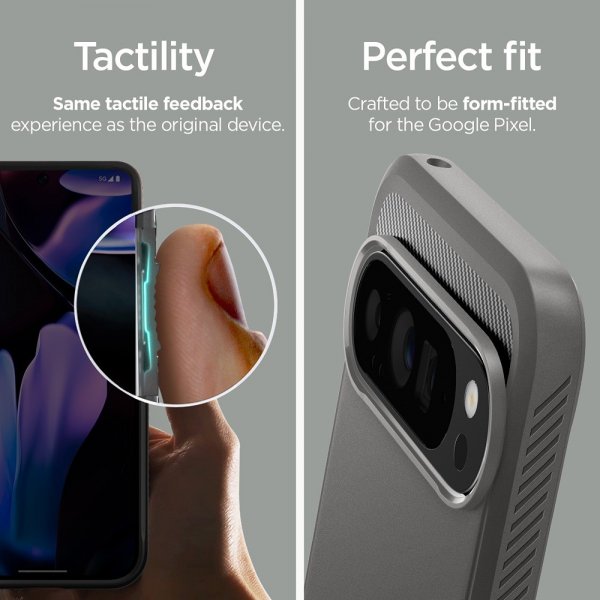 Spigen Google Pixel 9 Pro XL Deksel Rugged Armor Marble Gray