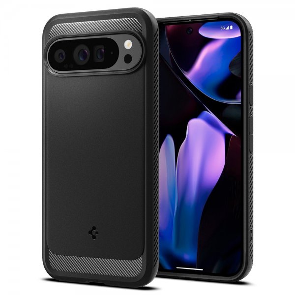 Spigen Google Pixel 9 Pro XL Deksel Rugged Armor Matte Black