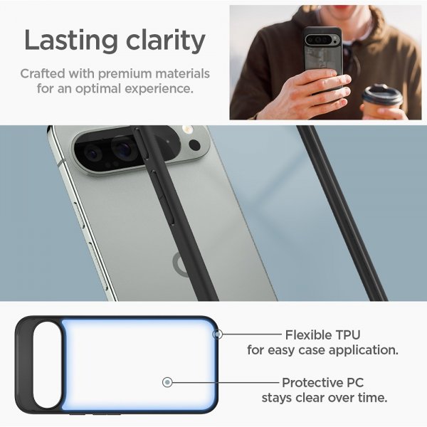 Spigen Google Pixel 9 Pro XL Deksel Ultra Hybrid Matte Black