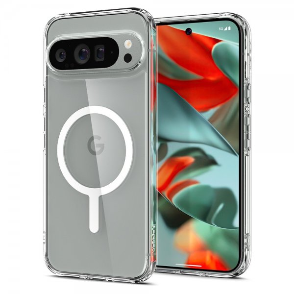 Spigen Google Pixel 9 Pro XL Deksel Ultra Hybrid Metal Ring MagFit