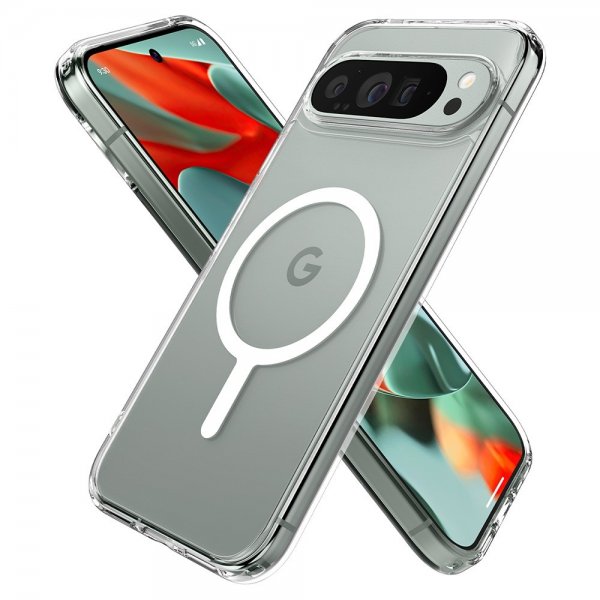 Spigen Google Pixel 9 Pro XL Deksel Ultra Hybrid Metal Ring MagFit
