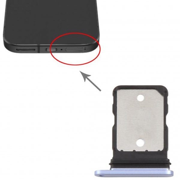 Google Pixel 9a SIM-kortholder - Lilla