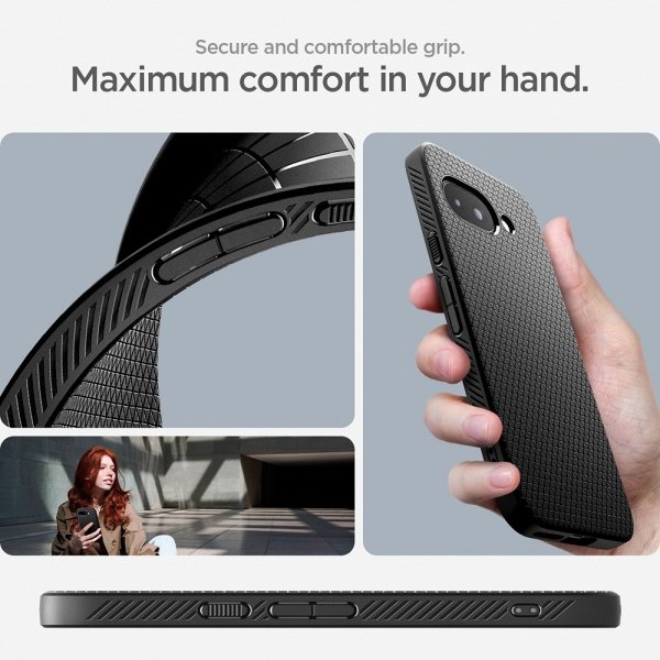 Spigen Google Pixel 9a Deksel Liquid Air Matte Black