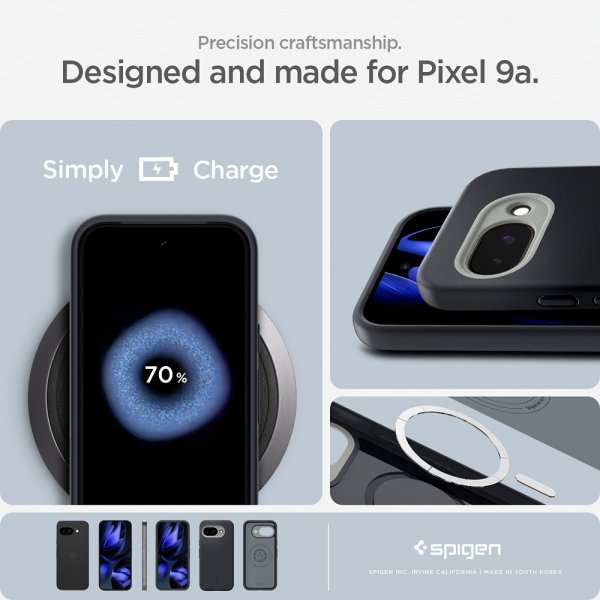 Spigen Google Pixel 9a Deksel Nano Pop MagFit Black Sesame