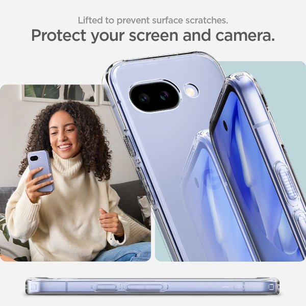 Spigen Google Pixel 9a Deksel Ultra Hybrid Crystal Clear
