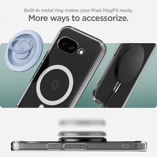 Spigen Google Pixel 9a Deksel Ultra Hybrid MagFit Clear White