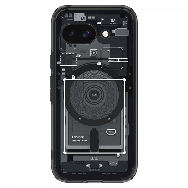Spigen Google Pixel 9a Deksel Ultra Hybrid Zero One MagFit Svart