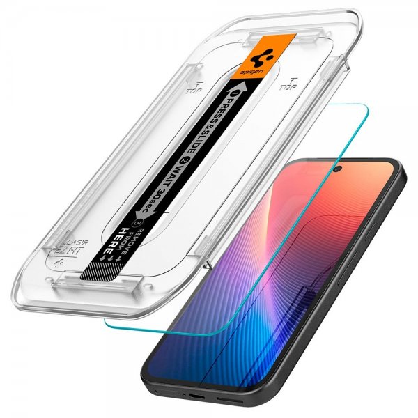 Spigen Google Pixel 9a Skjermbeskytter GLAS.tR EZ Fit 2-pakning