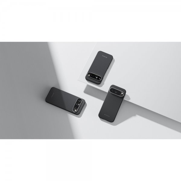 Pitaka Google Pixel 9/Pixel 9 Pro Deksel Ultra-Slim Case MagSafe Black/Grey Twill