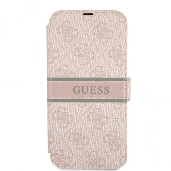 Guess iPhone 13 Pro Etui Printed Stripe Rosa