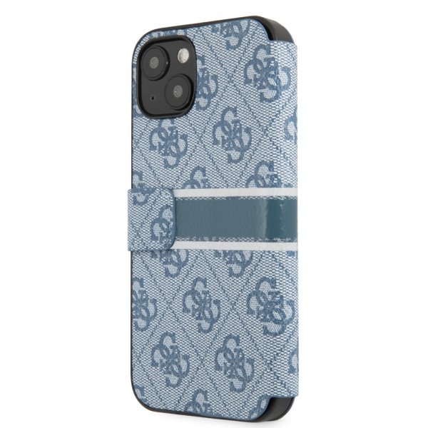 Guess iPhone 13 Mini Etui Printed Stripe Blå