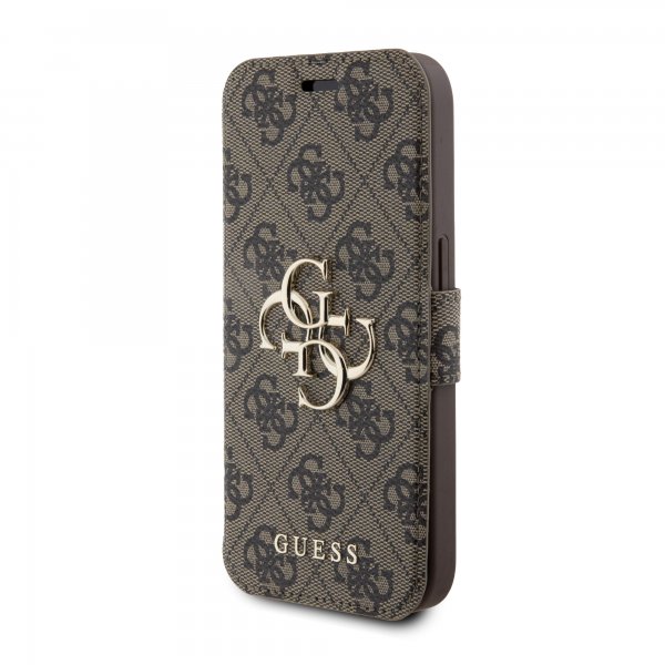 Guess iPhone 15 Pro Max Etui 4G Logo Brun