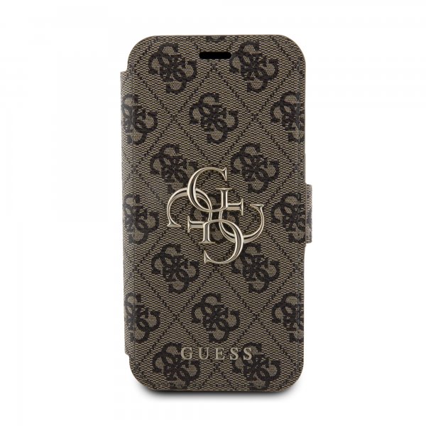 Guess iPhone 15 Pro Max Etui 4G Logo Brun