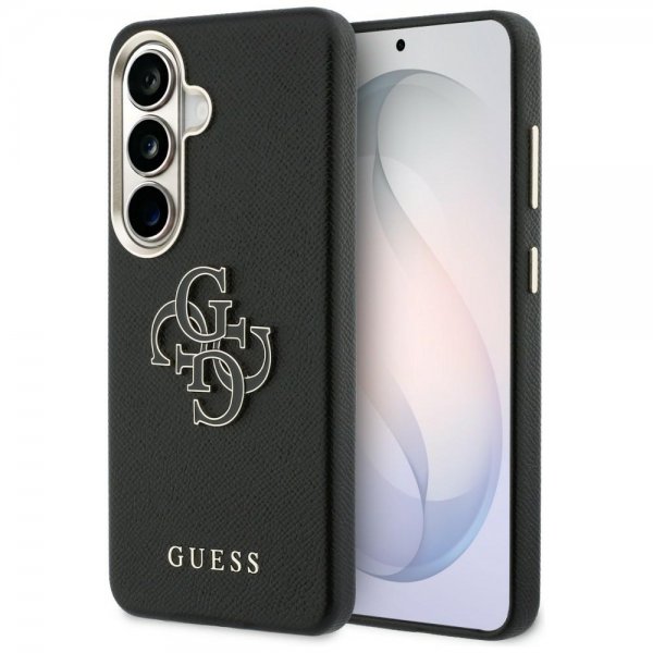 Guess Samsung Galaxy S26 Deksel 4G Logo Grained Svart