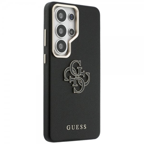 Guess Samsung Galaxy S26 Ultra Deksel 4G Logo Grained Svart