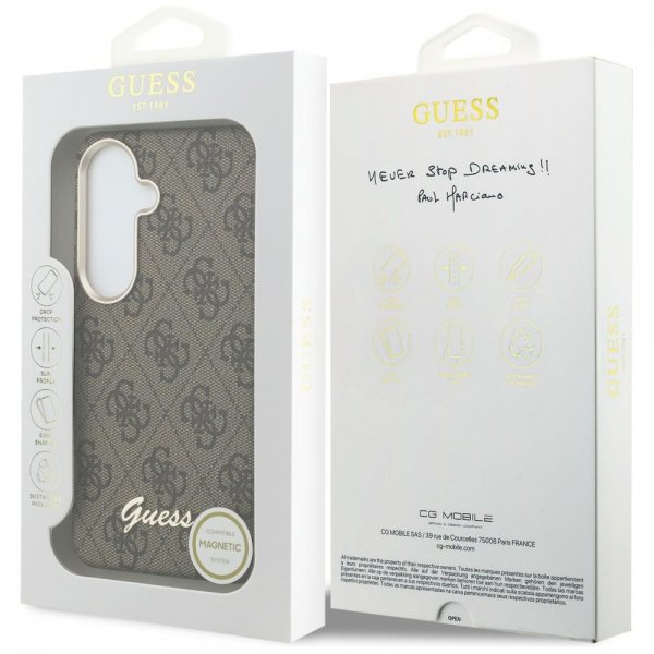 Guess Samsung Galaxy S26 Deksel 4G Script MagSafe Brun
