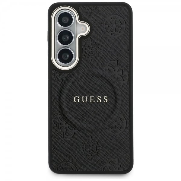 Guess Samsung Galaxy S26 Deksel Saffiano Peony MagSafe Svart