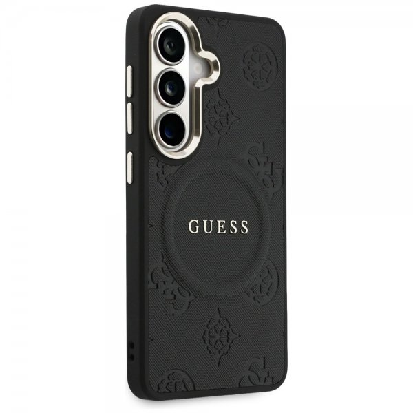 Guess Samsung Galaxy S26 Deksel Saffiano Peony MagSafe Svart