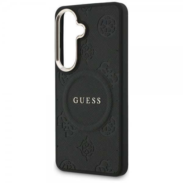 Guess Samsung Galaxy S26 Deksel Saffiano Peony MagSafe Svart