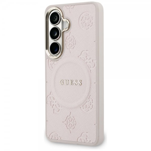 Guess Samsung Galaxy S26 Deksel Saffiano Peony MagSafe Rosa