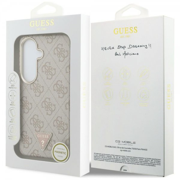 Guess Samsung Galaxy S26 Deksel 4G Triangle MagSafe Rosa