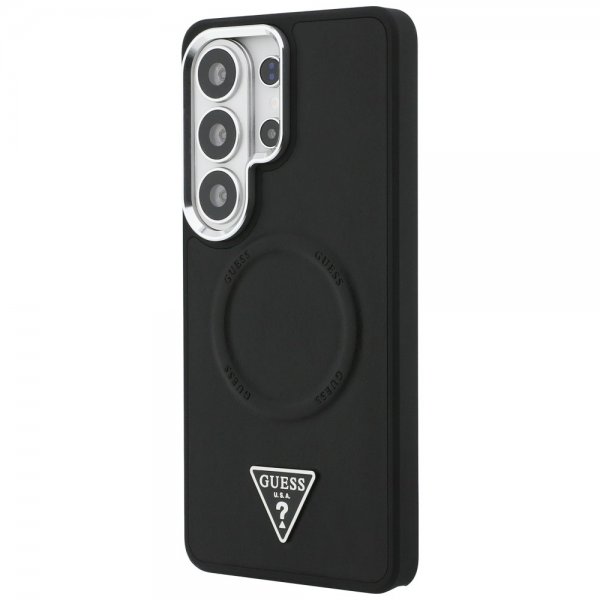 Guess Samsung Galaxy S26 Ultra Deksel Triangle Logo Embossed MagSafe Svart