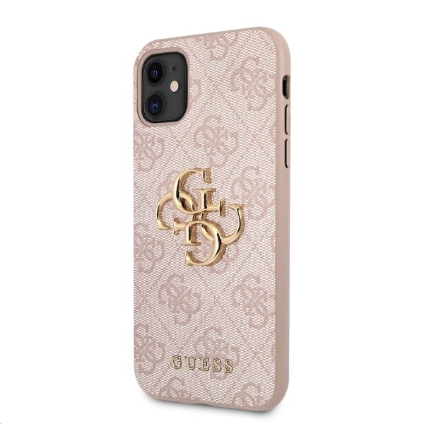 Guess iPhone 11 Deksel Metal Logo Rosa