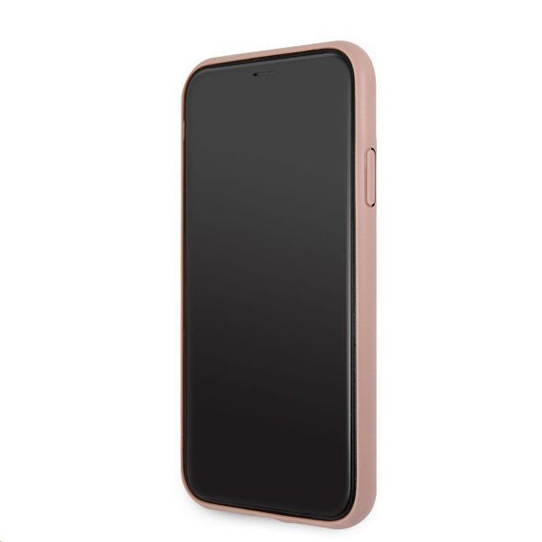 Guess iPhone 11 Deksel Metal Logo Rosa