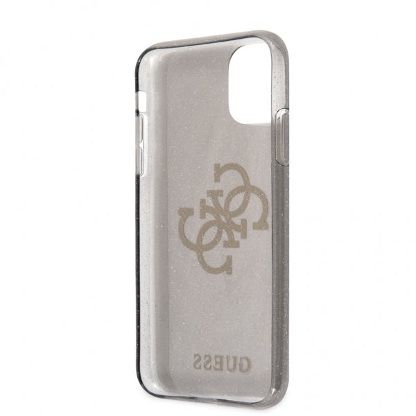 Guess iPhone 11 Deksel Full Glitter Svart