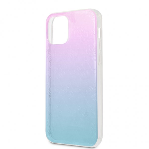 Guess iPhone 12/iPhone 12 Pro Deksel 3D Raised Blå