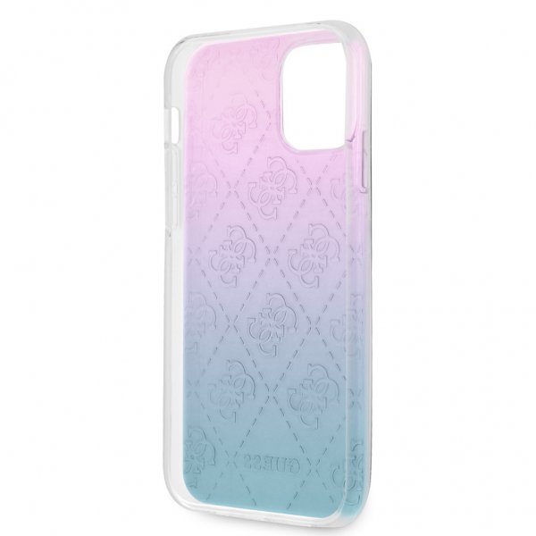 Guess iPhone 12 Pro Max Deksel 3D Raised Blå