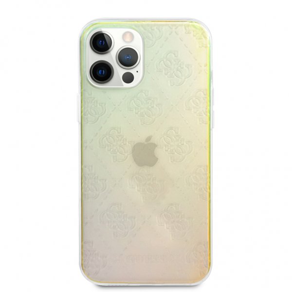 Guess iPhone 12 Pro Max Deksel 3D Raised Iridescent