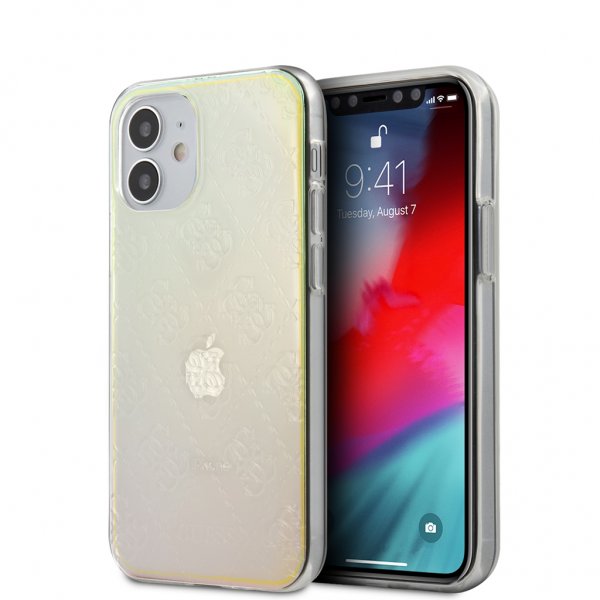 Guess iPhone 12 Mini Deksel 3D Raised Iridescent